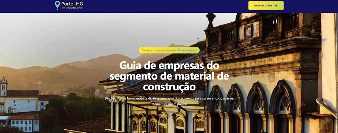 Imagem do site Portal Mg da Construção